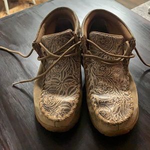 Twisted X tooled high tops